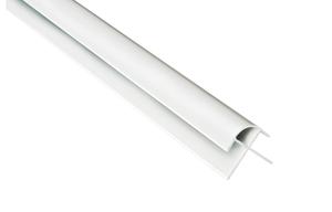 Fibo White PVC Rounded External Profile 2.4m